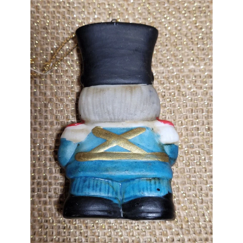 Vintage Hand Painted Ceramic Christmas Ornaments Santa Bear Snowman‎ Drummer Boy